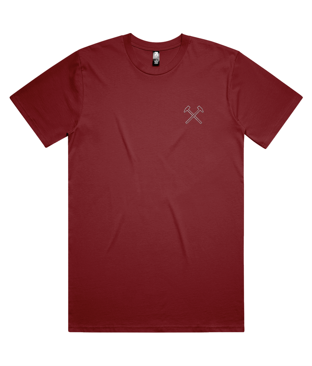 Iron Essentials Cotton T-Shirt - Claret