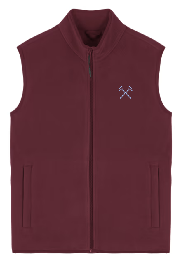 Iron Essentials Claret Fleece Gilet