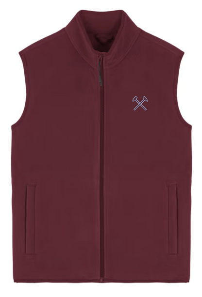 Iron Essentials Claret Fleece Gilet