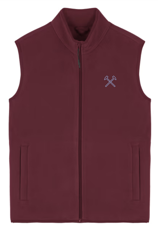 Iron Essentials Claret Fleece Gilet