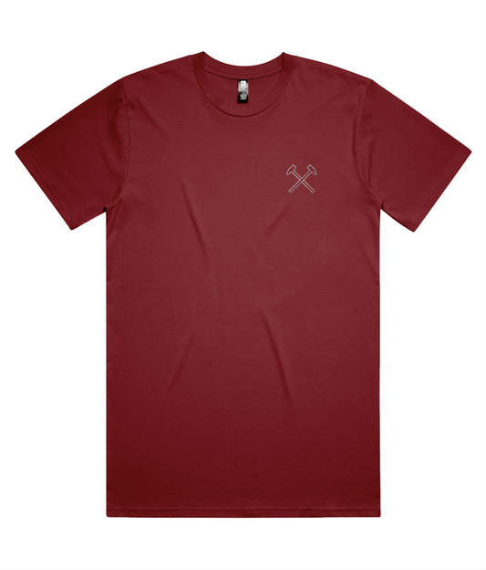 Iron Essentials Cotton T-Shirt - Claret