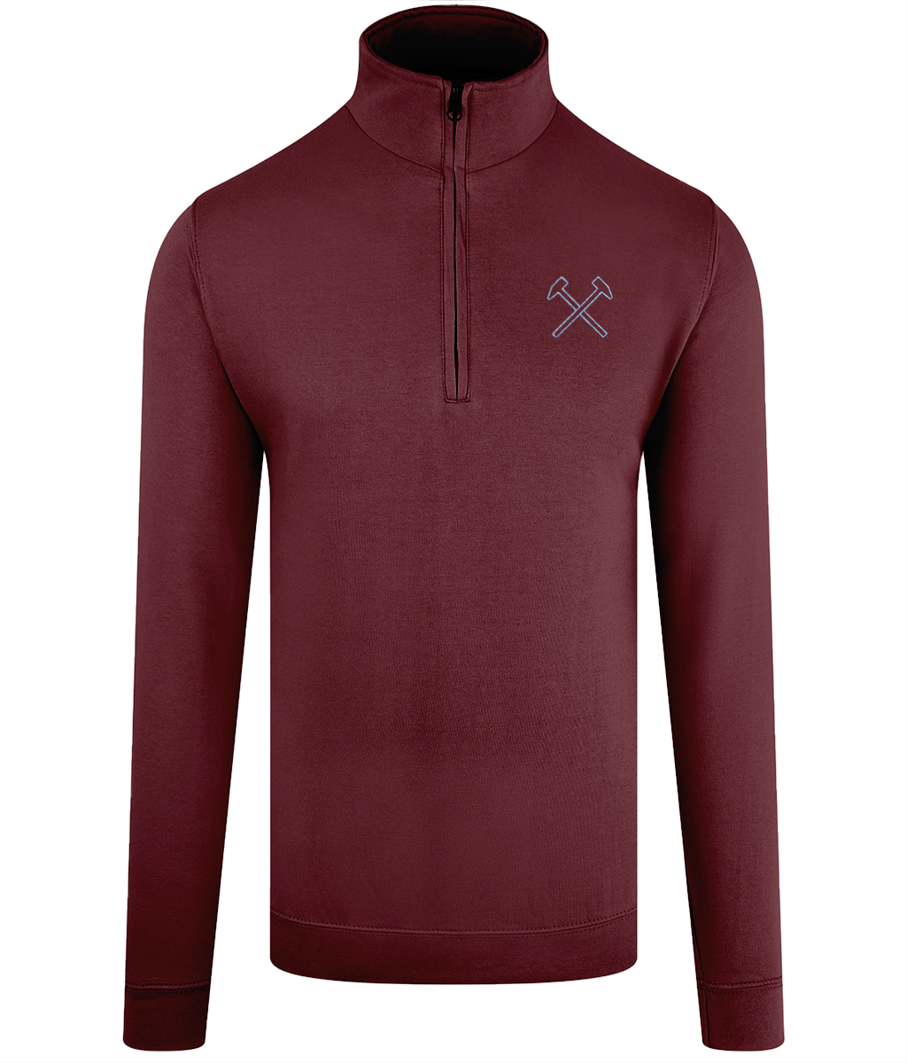Iron Essentials Claret ¼ Zip Sweatshirt – Iron Threads